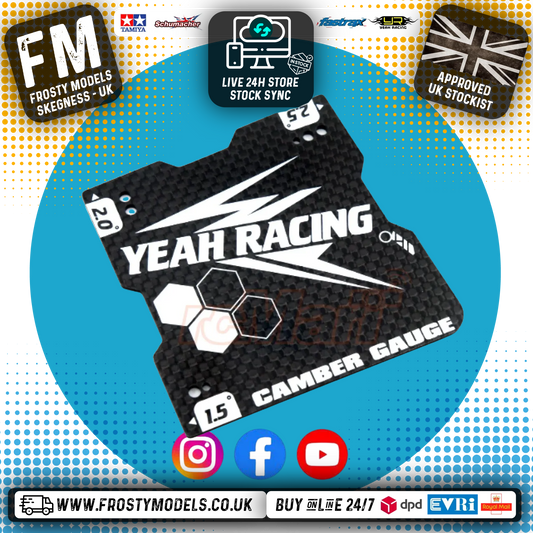 Yeah Racing - RC Graphite Lightweight Camber Gauge 1.5, 2 and 2.5 Deg For 1/10 Touring Car M Chassis - YT-0176