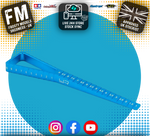 Yeah Racing - 2 in 1 Ride Height & Droop Gauge (BK) for 1/10 cars from 1mm (BLUE) - YT-0055BU