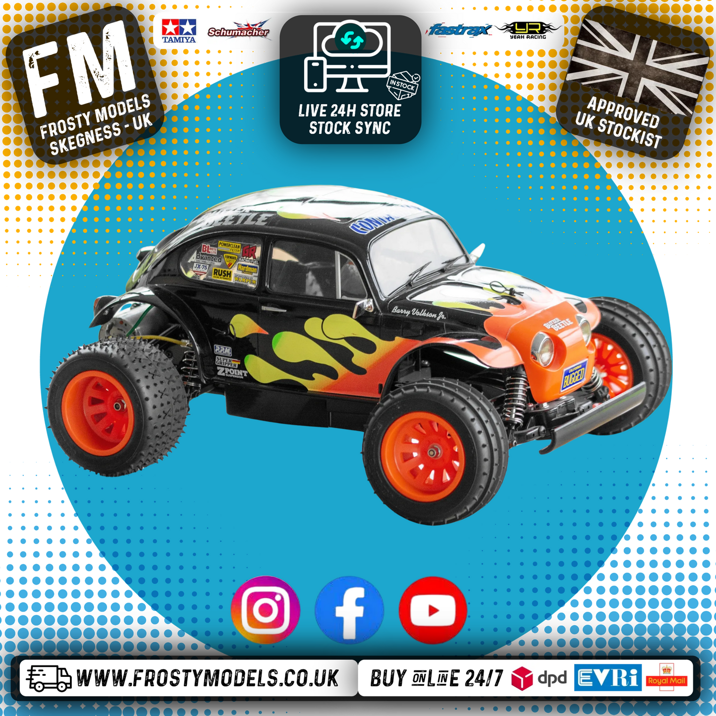 TAMIYA 58502 - RC Blitzer Beetle 2011 RC 2WD KIT FORM - (ESC & MOTOR INCLUDED)