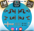 TAMIYA 54874 - RC TT02 ADJUSTABLE FRONT & REAR UPPER ARM SET