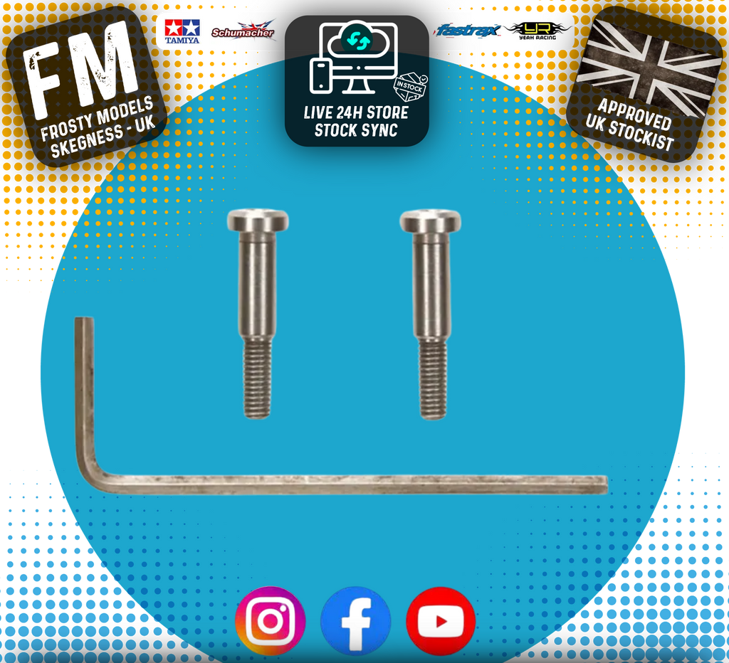 TAMIYA 54550 - TT02 3X18MM STEP SCREW 2PCS (TT-02, TT-02D, TT-02 Type-S and TT-02B chassis)
