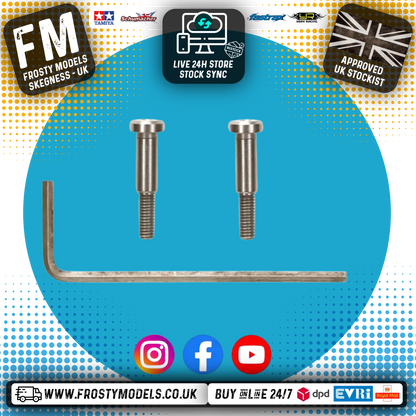 TAMIYA 54550 - TT02 3X18MM STEP SCREW 2PCS (TT-02, TT-02D, TT-02 Type-S and TT-02B chassis)