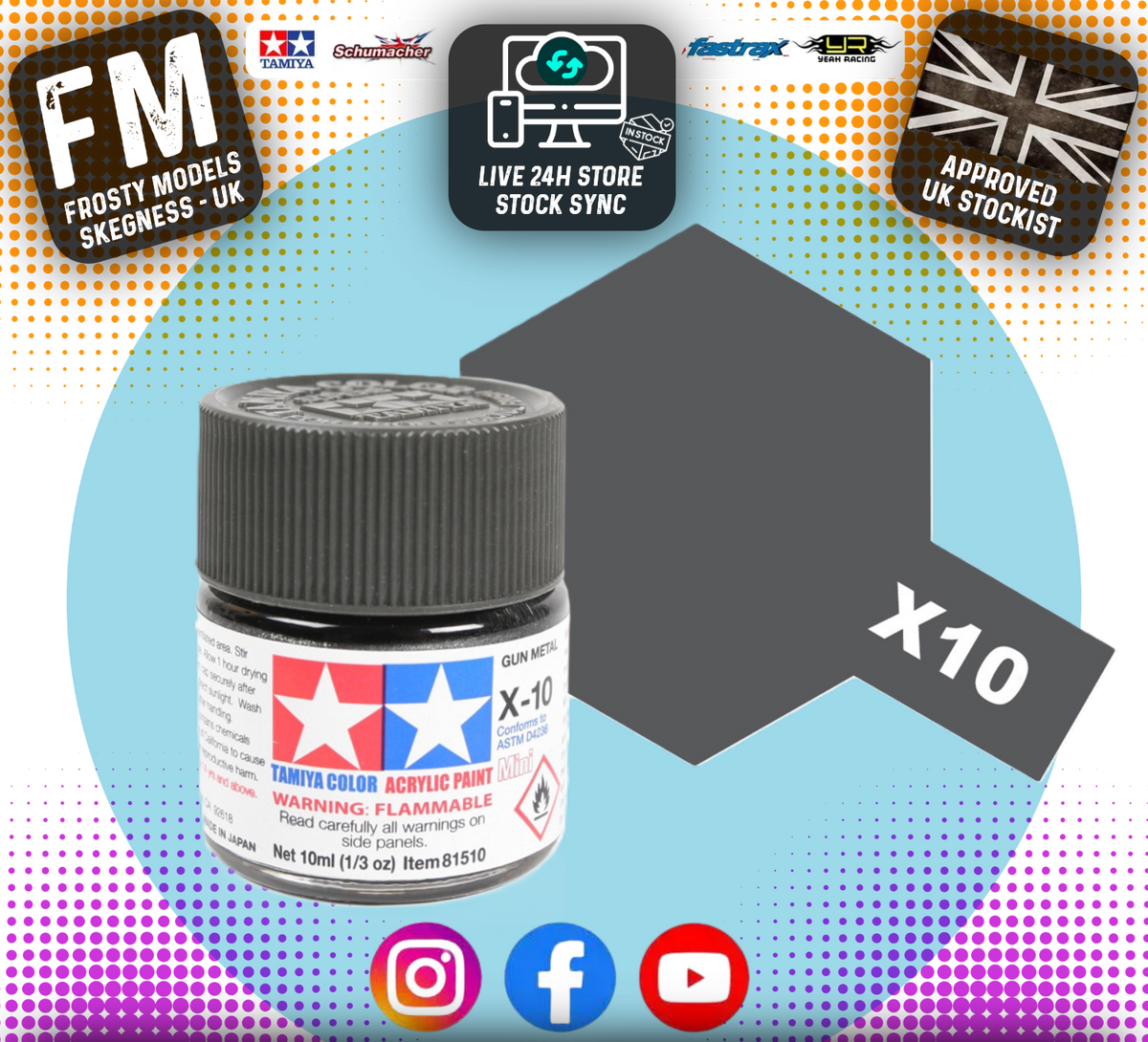 TAMIYA - X ACRYLIC GLOSS HAND/AIRBRUSH PAINT (10ML) X1 TO X34 ALL COLOURS LISTING