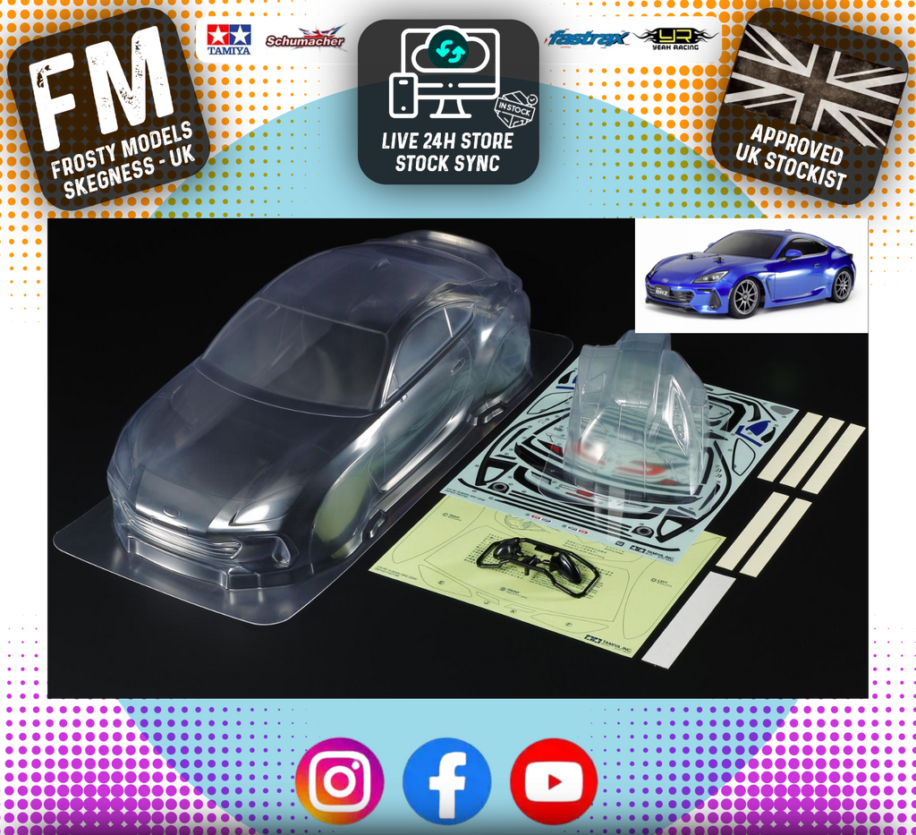 TAMIYA - Body Set Subaru BRZ (ZD8) 190MM WIDE - 1/10TH RC CAR BODY (WITH WHEELBASE 257mm - FITS ALL TT02, TT01 ETC) 300051677