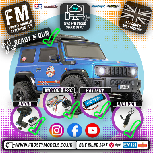 FTX - OUTBACK 3.0 PASO RC RTR 1:10 RC TRAIL ROCK CRAWLER - BLUE - FTX5593B