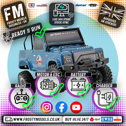FTX - OUTBACK MINI (1:24TH SCALE) 2.0 RANGER - READY-TO-RUN - DARK BLUE - FTX5507DB