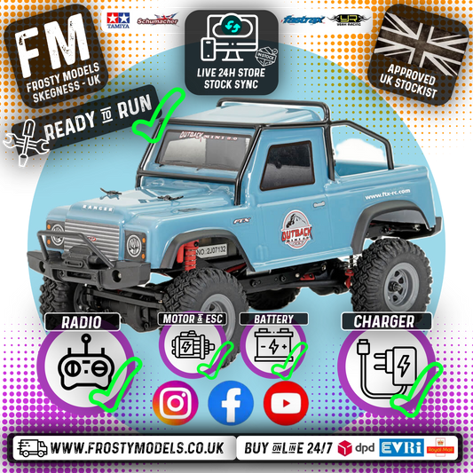 FTX - OUTBACK MINI (1:24TH SCALE) 2.0 RANGER - READY-TO-RUN - LIGHT BLUE - FTX5507LB