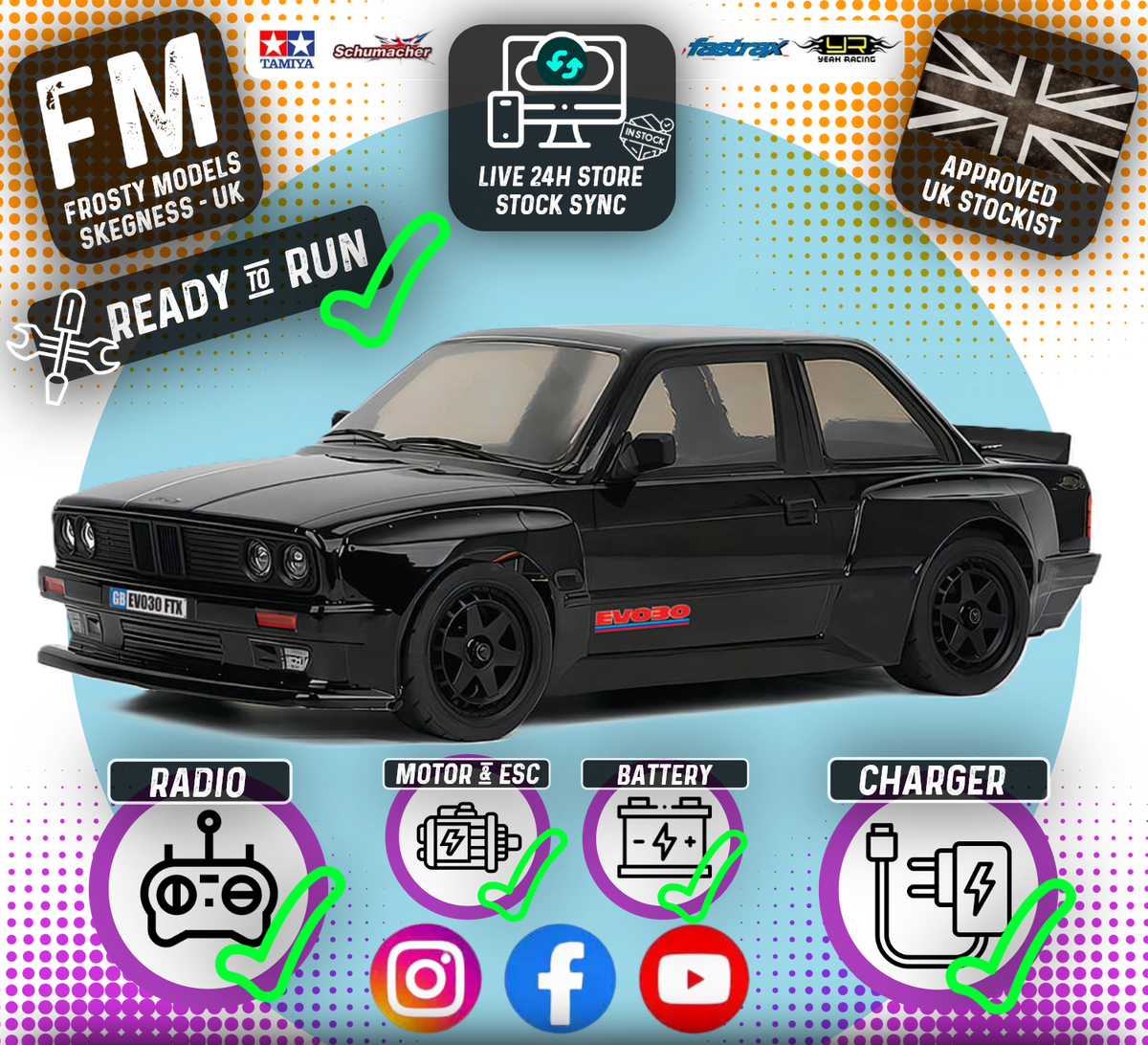 FTX - EVO30 1/10 (BRUSHED MOTOR) 4WD STREET RC CAR 100% RTR - BLACK - FTX5491BK