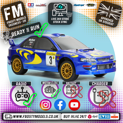 CARISMA - M48S SUBARU IMPREZA WRC 1997 - 1/8th 4wd BRUSHLESS RC Rally Car - CA90668