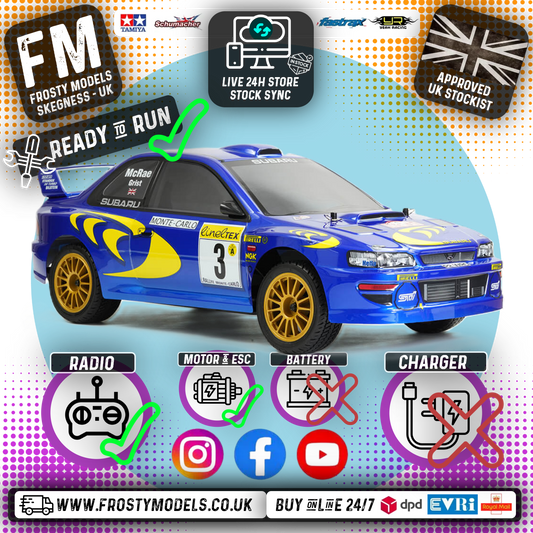 CARISMA - M48S SUBARU IMPREZA WRC 1997 - 1/8th 4wd BRUSHLESS RC Rally Car - CA90668