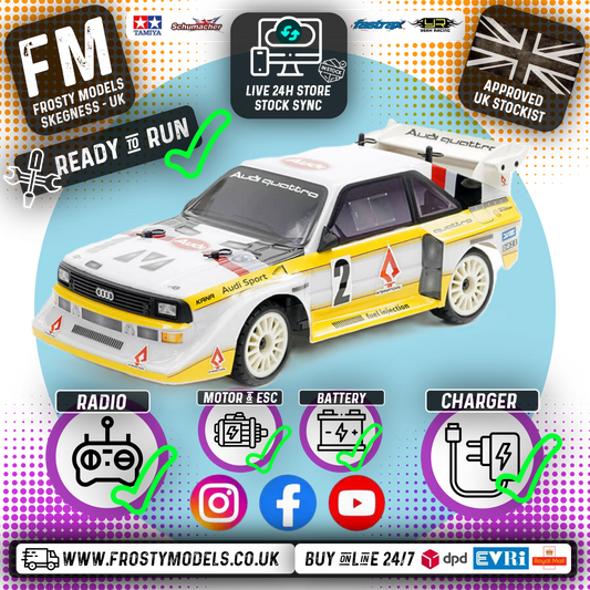 CARISMA - GT24 2.0 AUDI SPORT QUATTRO S1 1985 - 1/24 (MICRO SCALE BRUSHLESS MOTOR) Ready To Race - CA88468