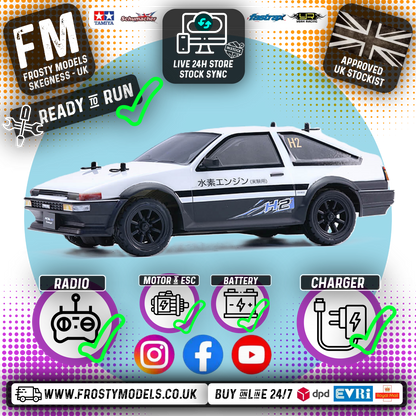 CARISMA - GT24 TOYOTA AE86 H2 CONCEPT - 1/24 (MICRO SCALE BRUSHLESS MOTOR) Ready To Race - CA88868