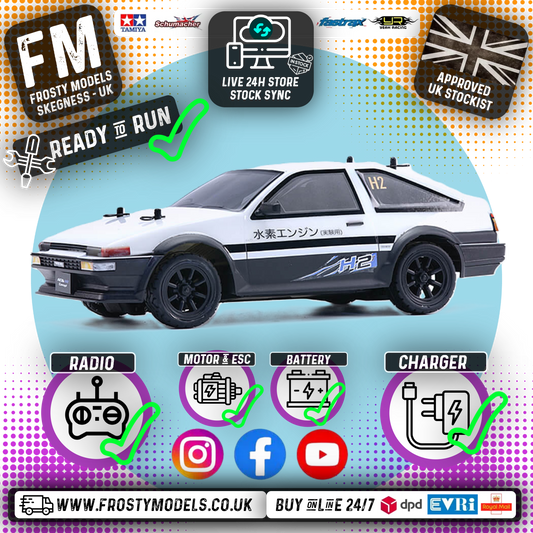 CARISMA - GT24 TOYOTA AE86 H2 CONCEPT - 1/24 (MICRO SCALE BRUSHLESS MOTOR) Ready To Race - CA88868
