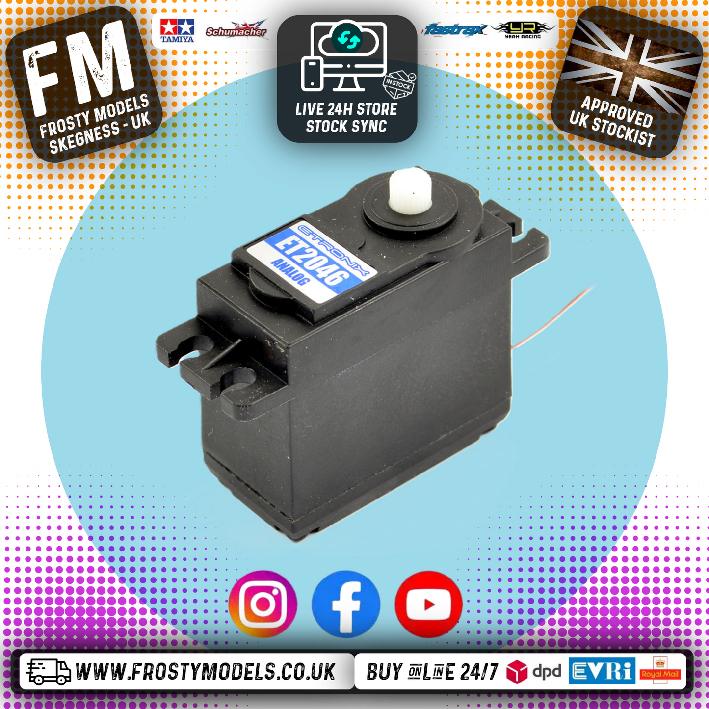 ETRONIX - 6.2KG/0.12S STANDARD SERVO 25T Spline - ET2046