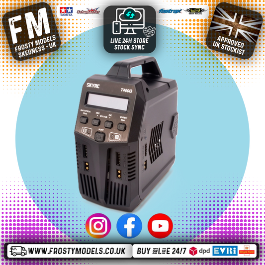SKY RC - T400Q 4X 100W PER PORT AC/DC LIPO/LIFE/NIMH/LIHV QUAD Charger - SK-100189