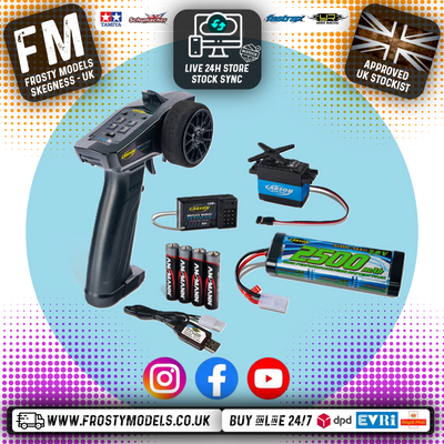 Carson - RC Starter Set Combo - Reflex Radio, Servo, Batteries & Charger - C500099