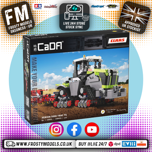 Cada - CLAAS XERION 5000 TRAC TS Tractor - Block Build Model Kit (1336 pcs) - C65012W