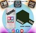 TAMIYA - TS SPRAY PAINT - Ts-2 (TS2) Dark Green - (For ABS Models - Do not use on Clear RC Car Bodies)