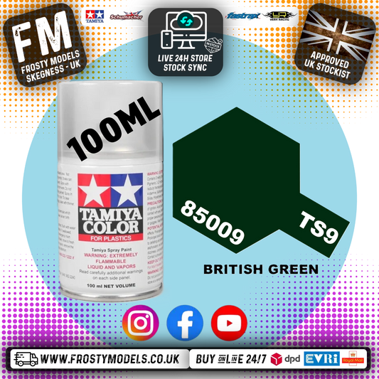 TAMIYA - TS SPRAY PAINT - Ts-9 British Green