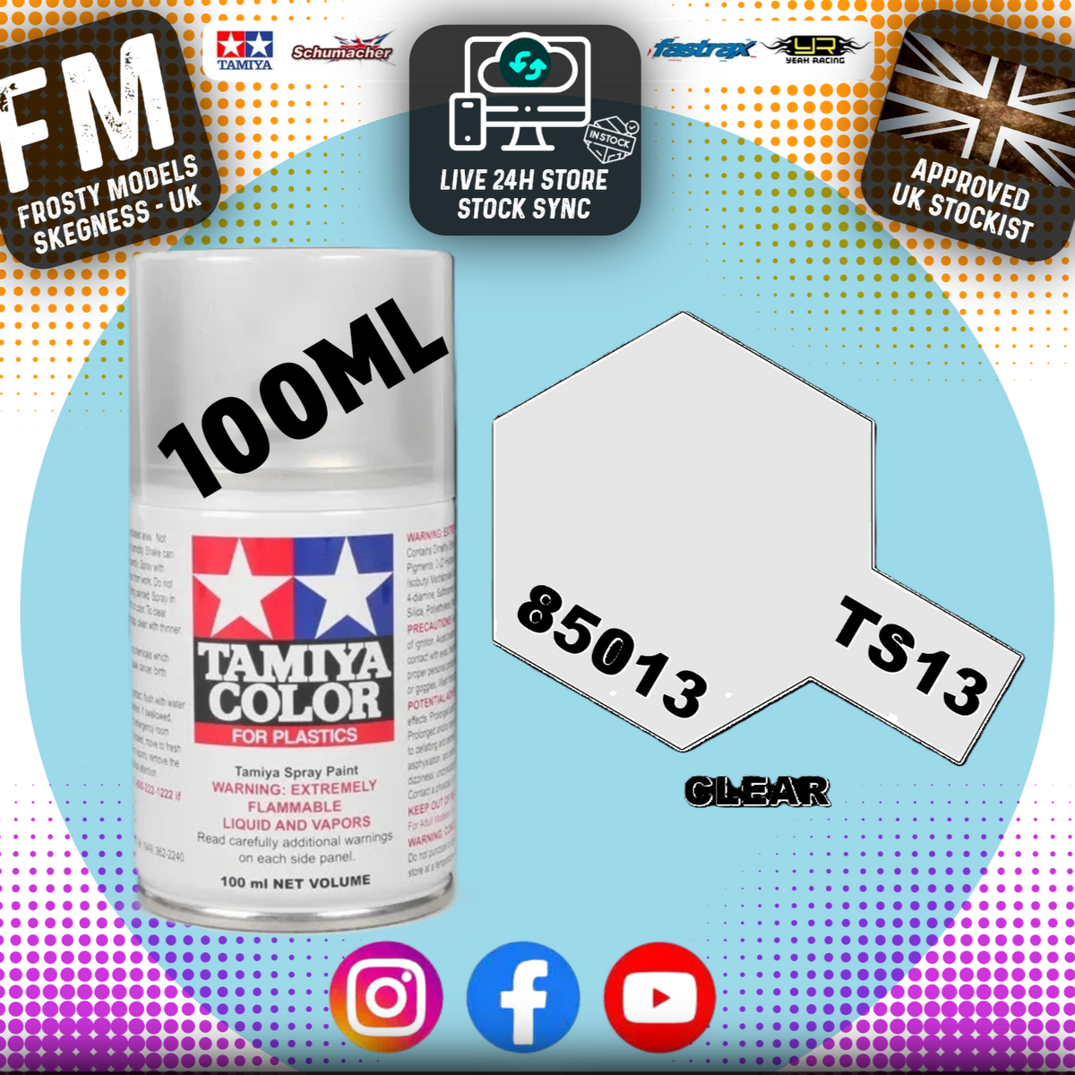 TAMIYA - TS SPRAY PAINT - Ts13 Clear