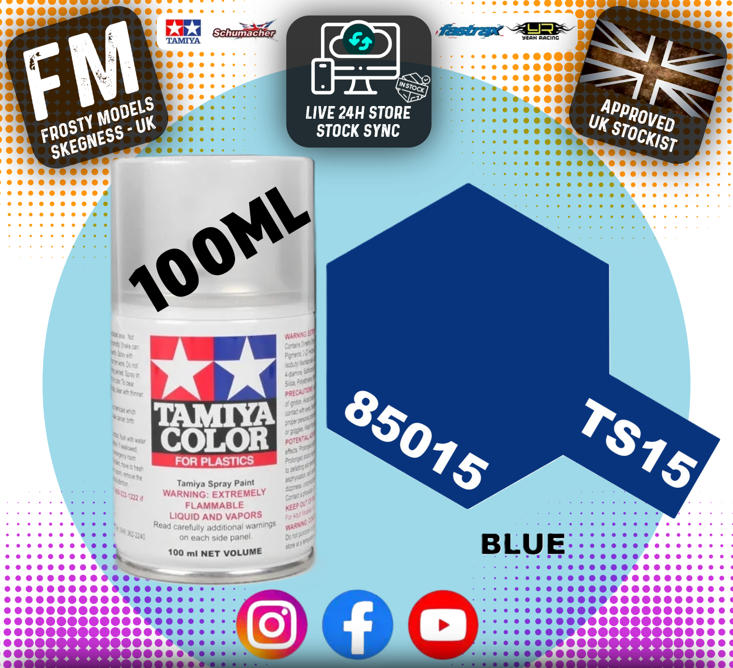TAMIYA - TS SPRAY PAINT - Ts15 Blue
