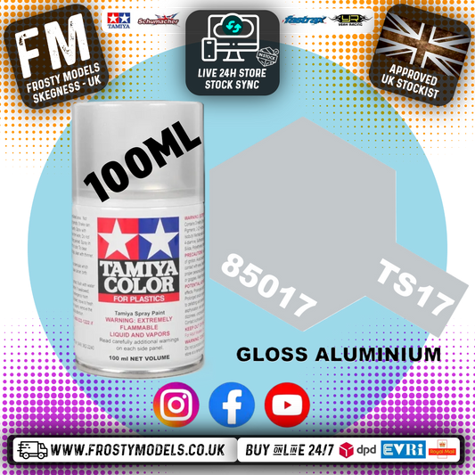 TAMIYA - TS SPRAY PAINT - Ts-17 Gloss Aluminium