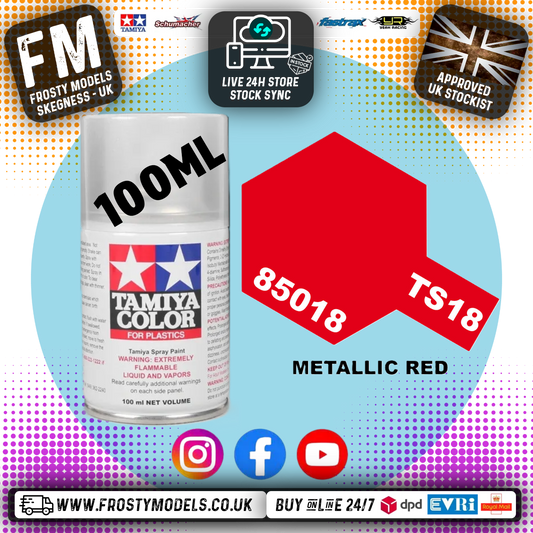TAMIYA - TS SPRAY PAINT - Ts-18 Metallic Red