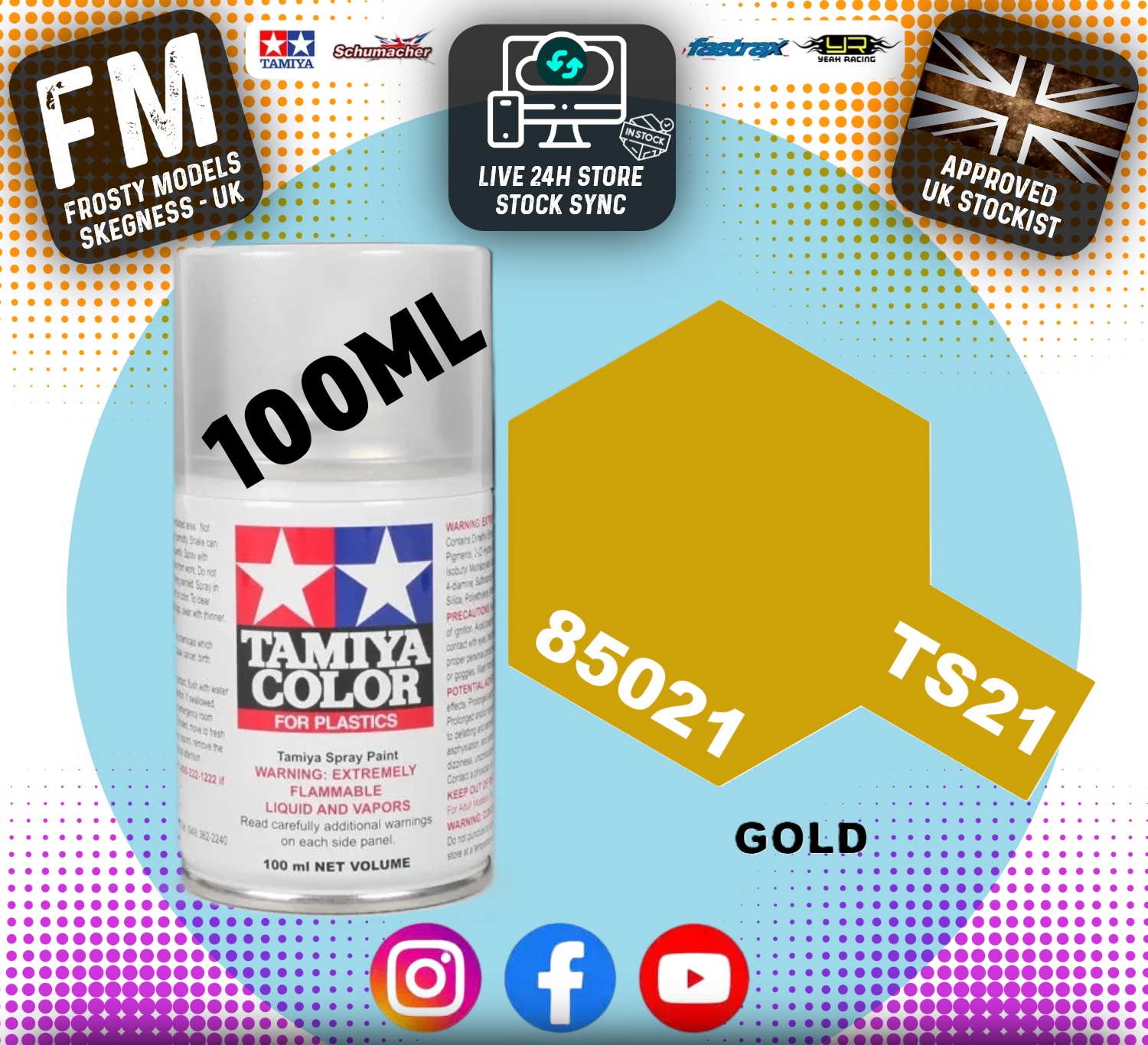 TAMIYA - TS SPRAY PAINT - Ts21 Gold
