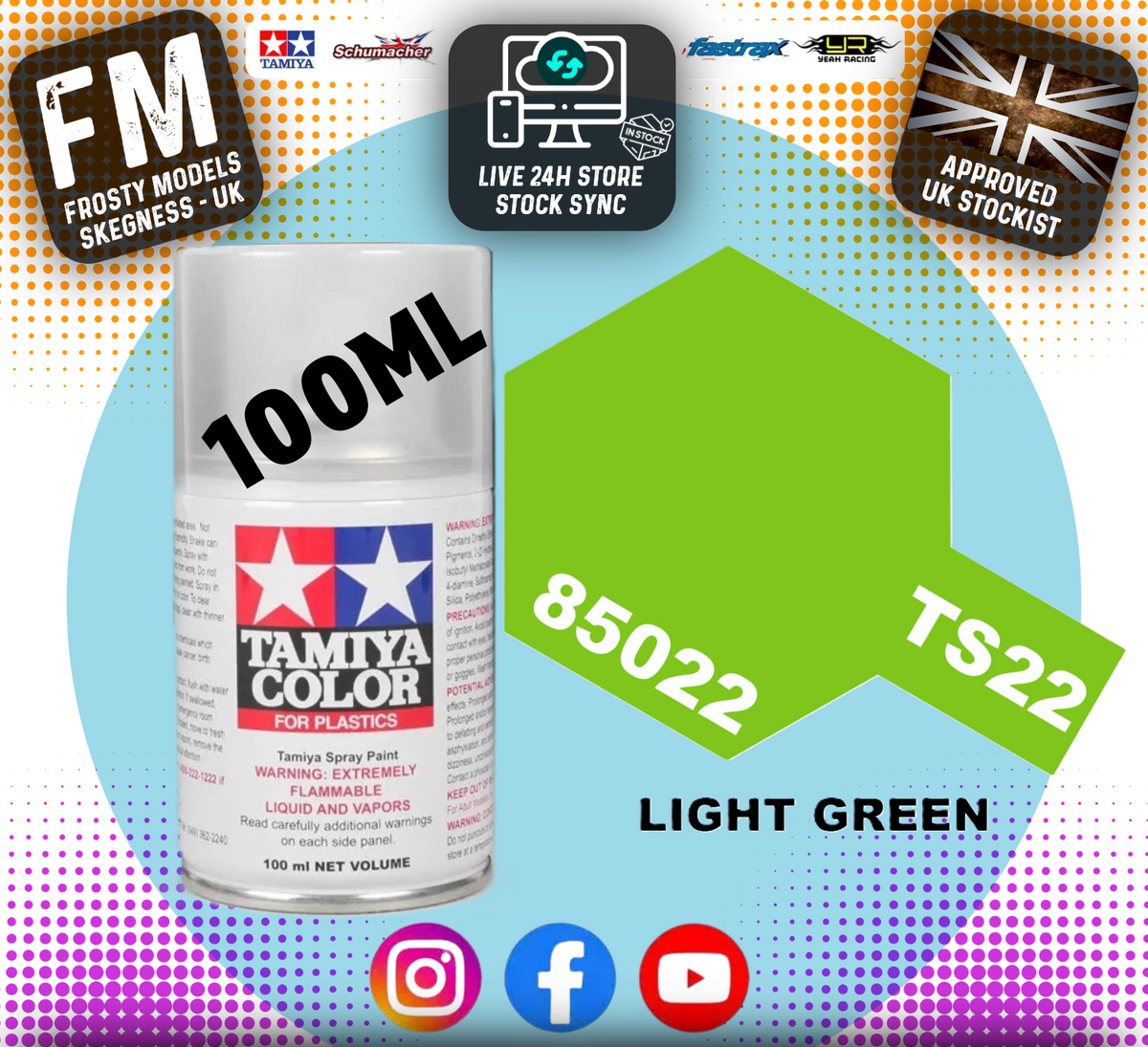 TAMIYA - TS SPRAY PAINT - Ts22 Light Green