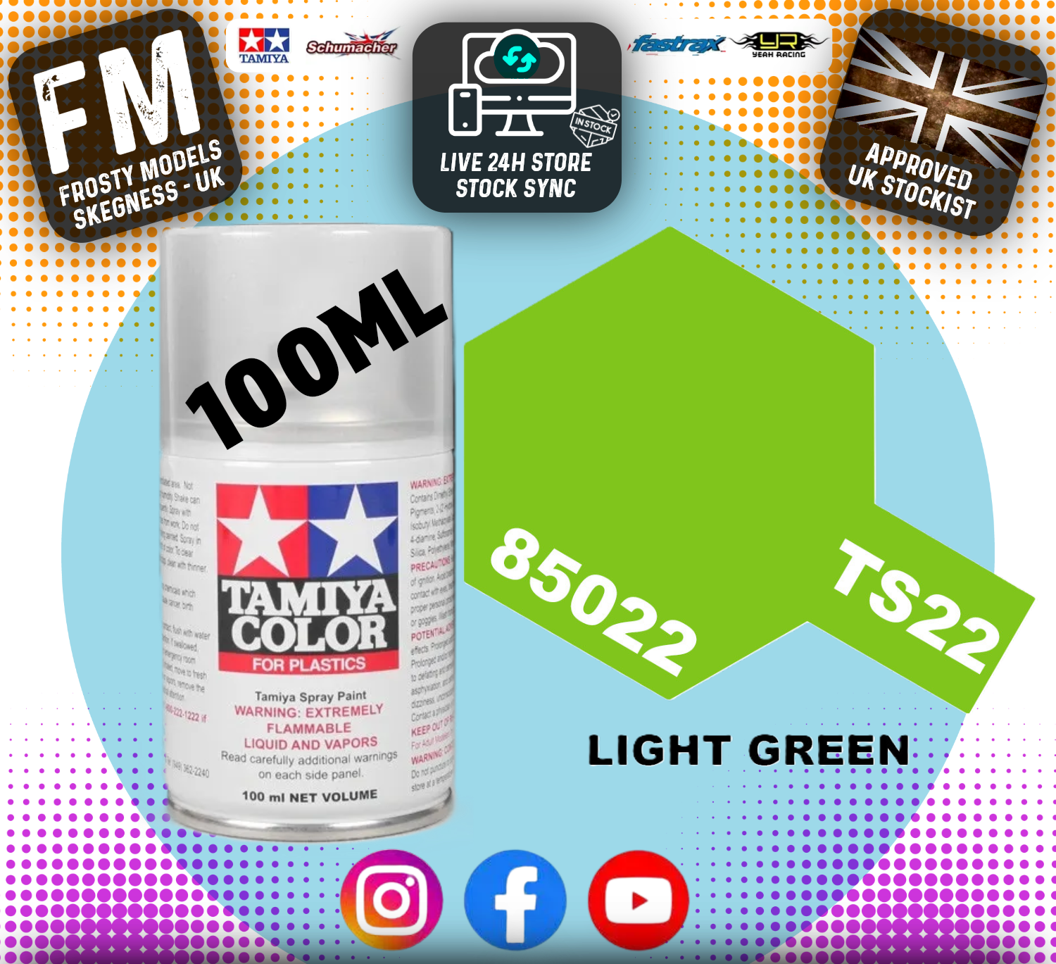 TAMIYA - TS SPRAY PAINT - Ts22 Light Green