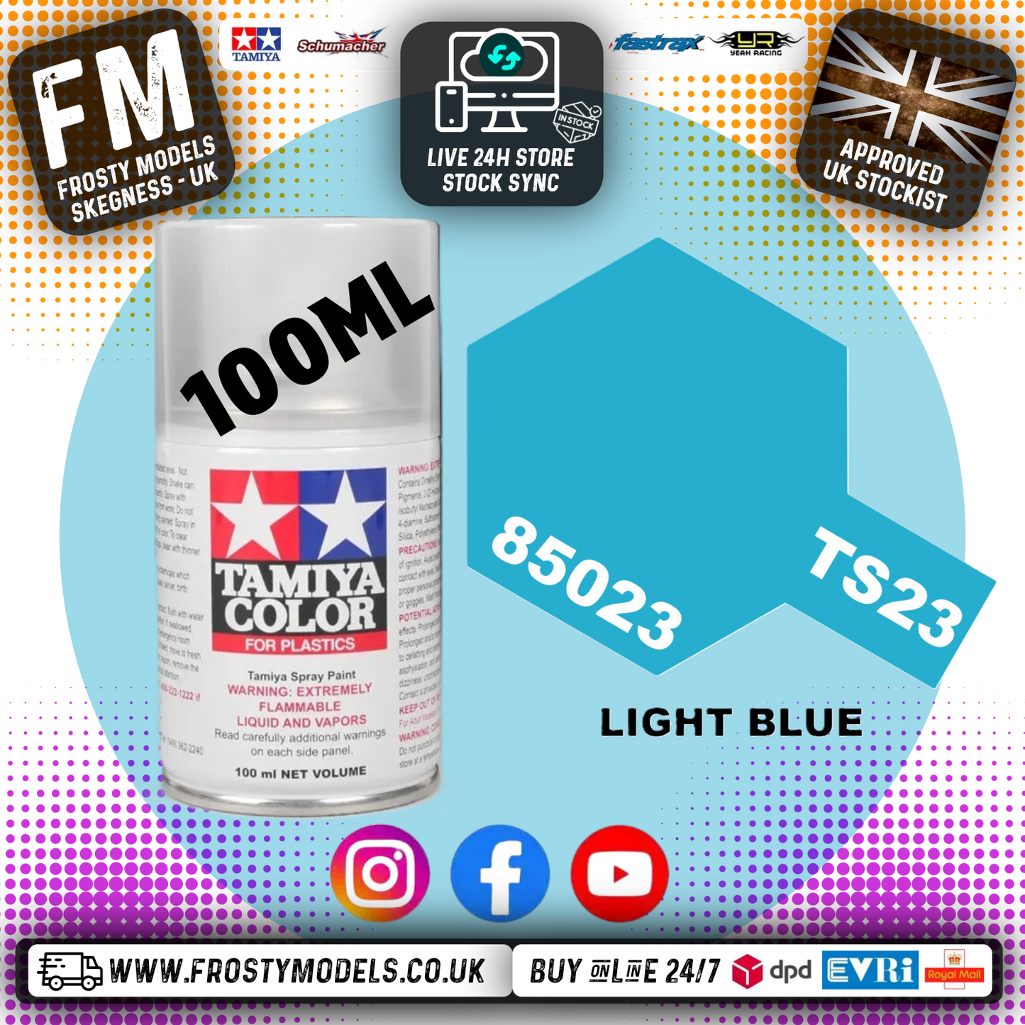 TAMIYA - TS SPRAY PAINT - Ts-23 Light Blue