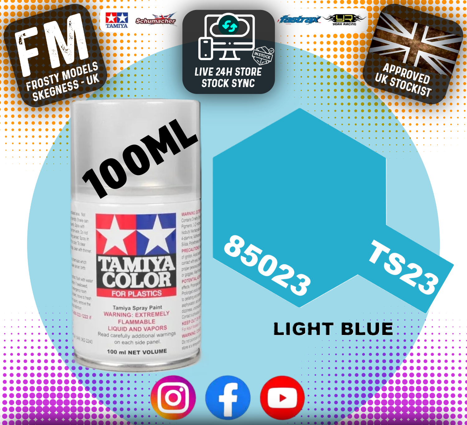 TAMIYA - TS SPRAY PAINT - Ts23 Light Blue