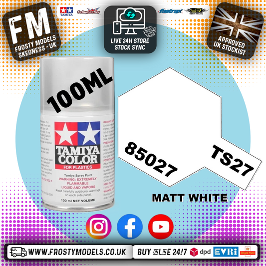 TAMIYA - TS SPRAY PAINT - Ts-27 Matt White