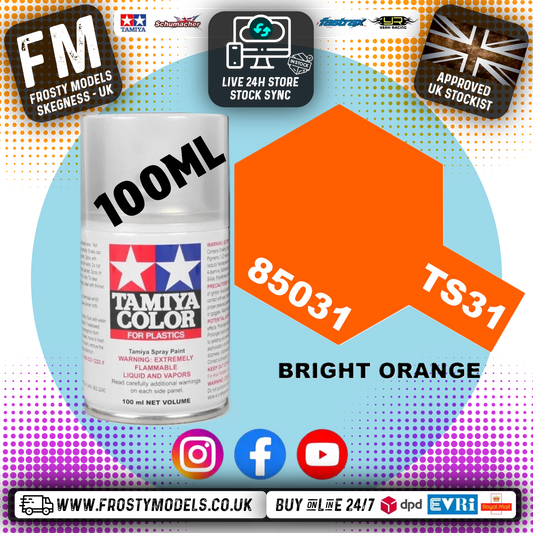 TAMIYA - TS SPRAY PAINT - Ts-31 Bright Orange