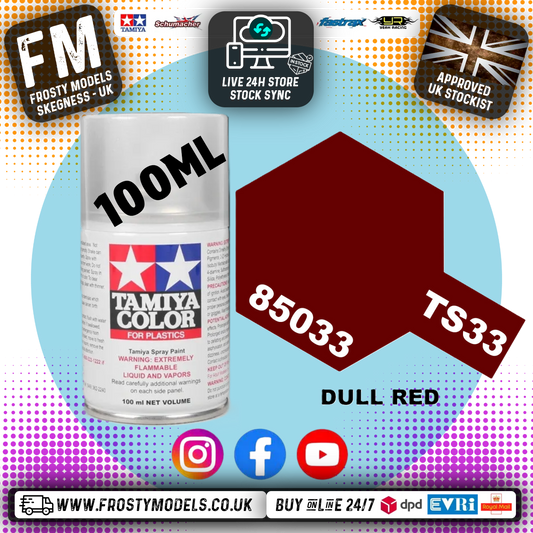 TAMIYA - TS SPRAY PAINT - Ts-33 Hull Red