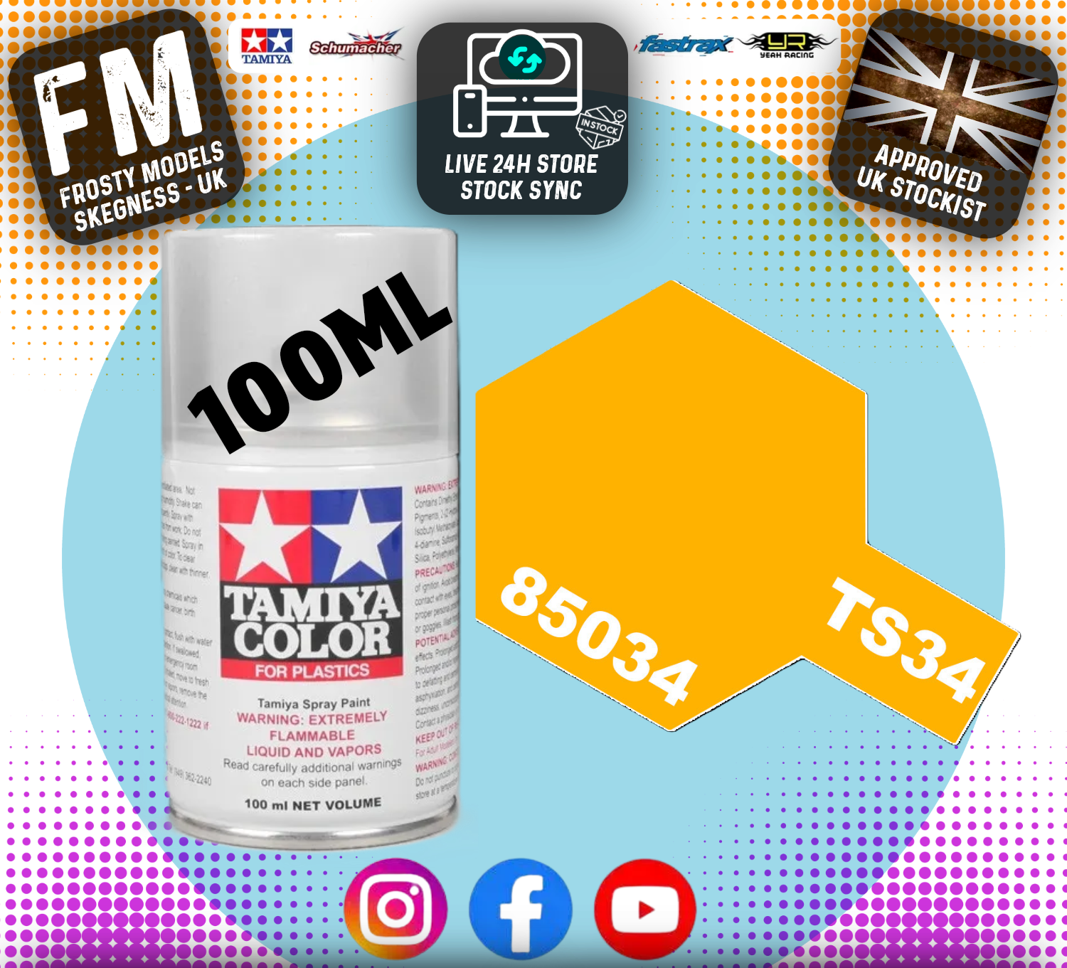 TAMIYA - TS SPRAY PAINT - Ts34 Camel Yellow