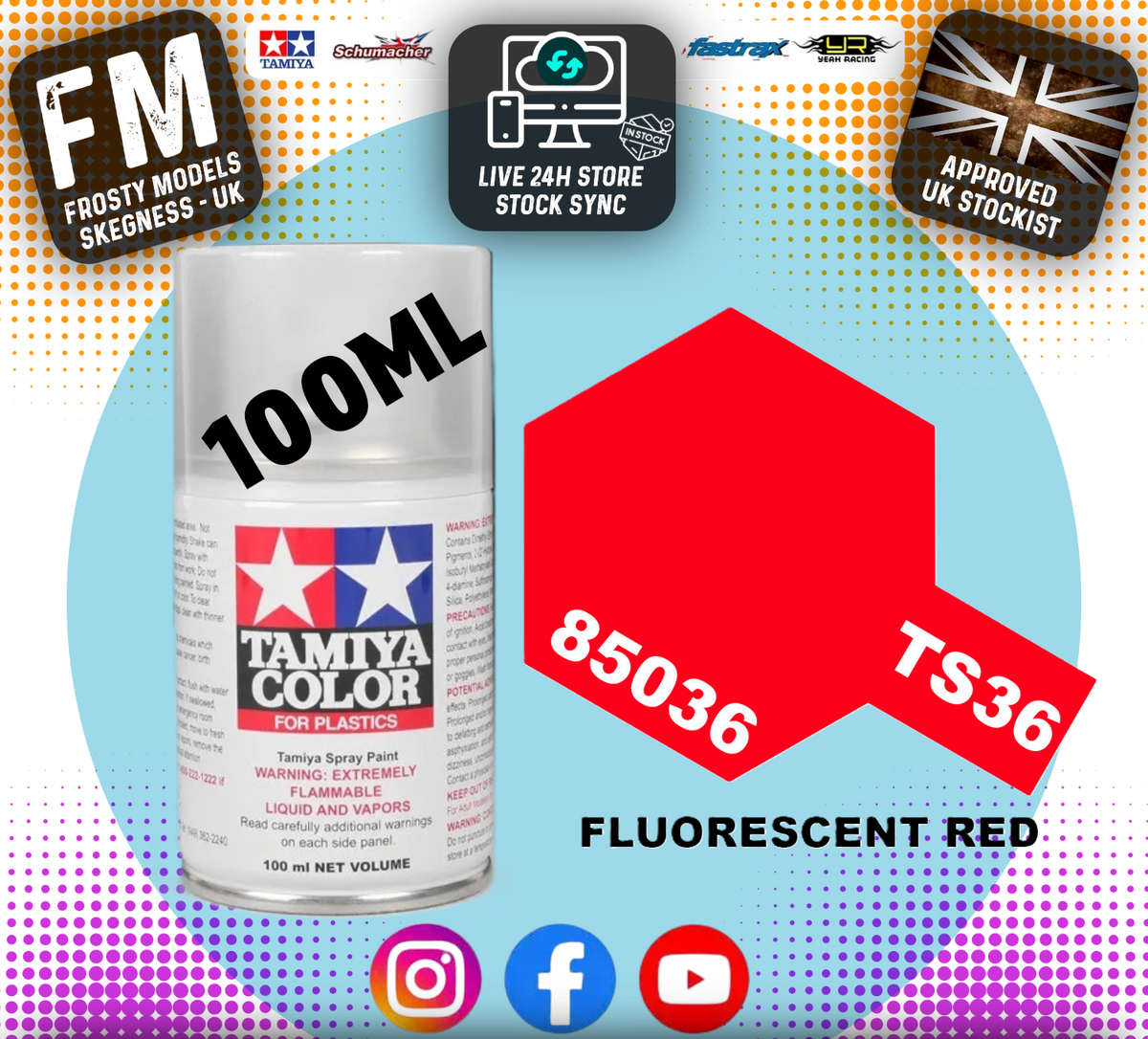 TAMIYA - TS SPRAY PAINT - Ts36 Flourescent Red