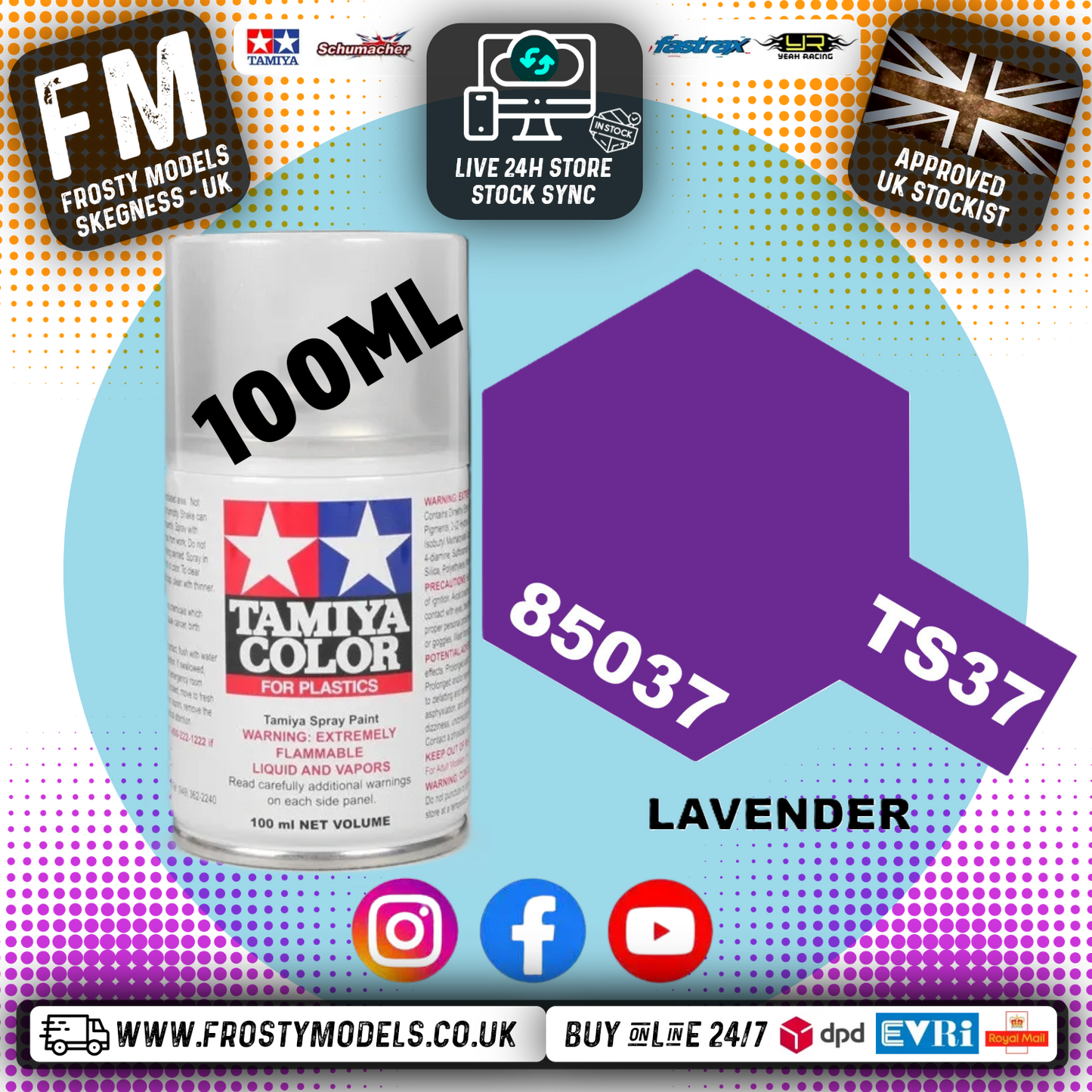 TAMIYA - TS SPRAY PAINT - Ts-37 Lavender