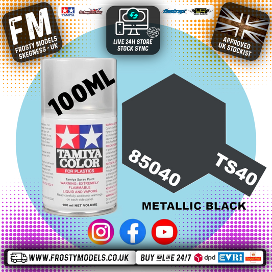 TAMIYA - TS SPRAY PAINT - Ts-40 Metallic Black