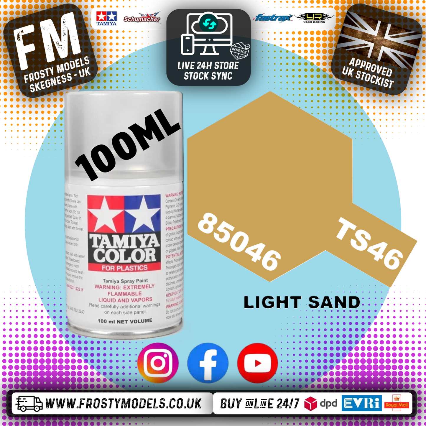 TAMIYA - TS SPRAY PAINT - Ts-46 Light Sand