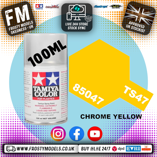 TAMIYA - TS SPRAY PAINT - Ts-47 Chrome Yellow