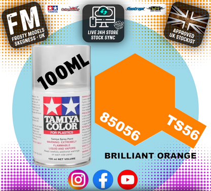 TAMIYA - TS SPRAY PAINT - Ts56 Brilliant Orange