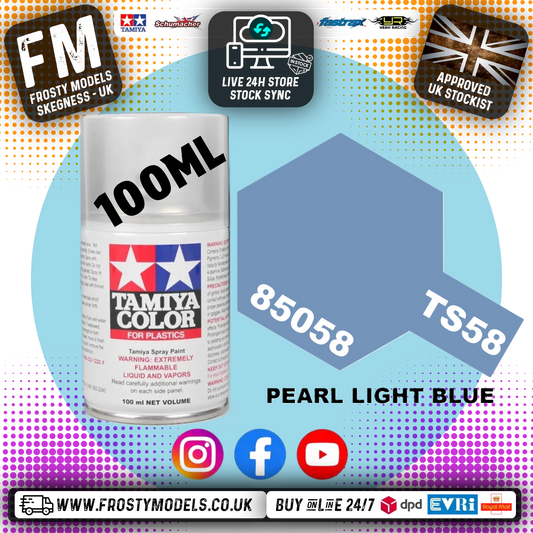 TAMIYA - TS SPRAY PAINT - Ts-58 Pearl Light Blue