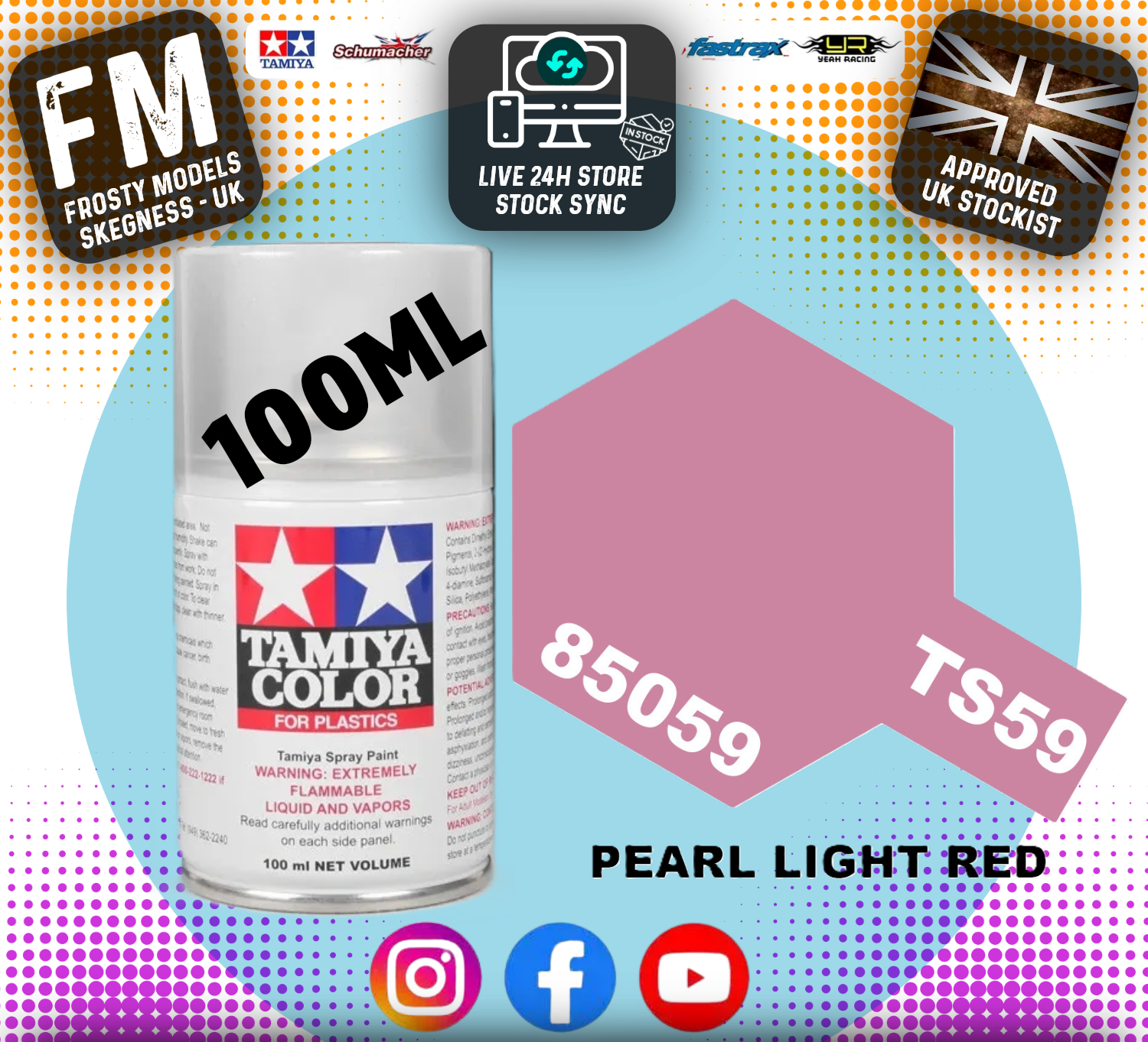 TAMIYA - TS SPRAY PAINT - Ts59 Pearl Light Red