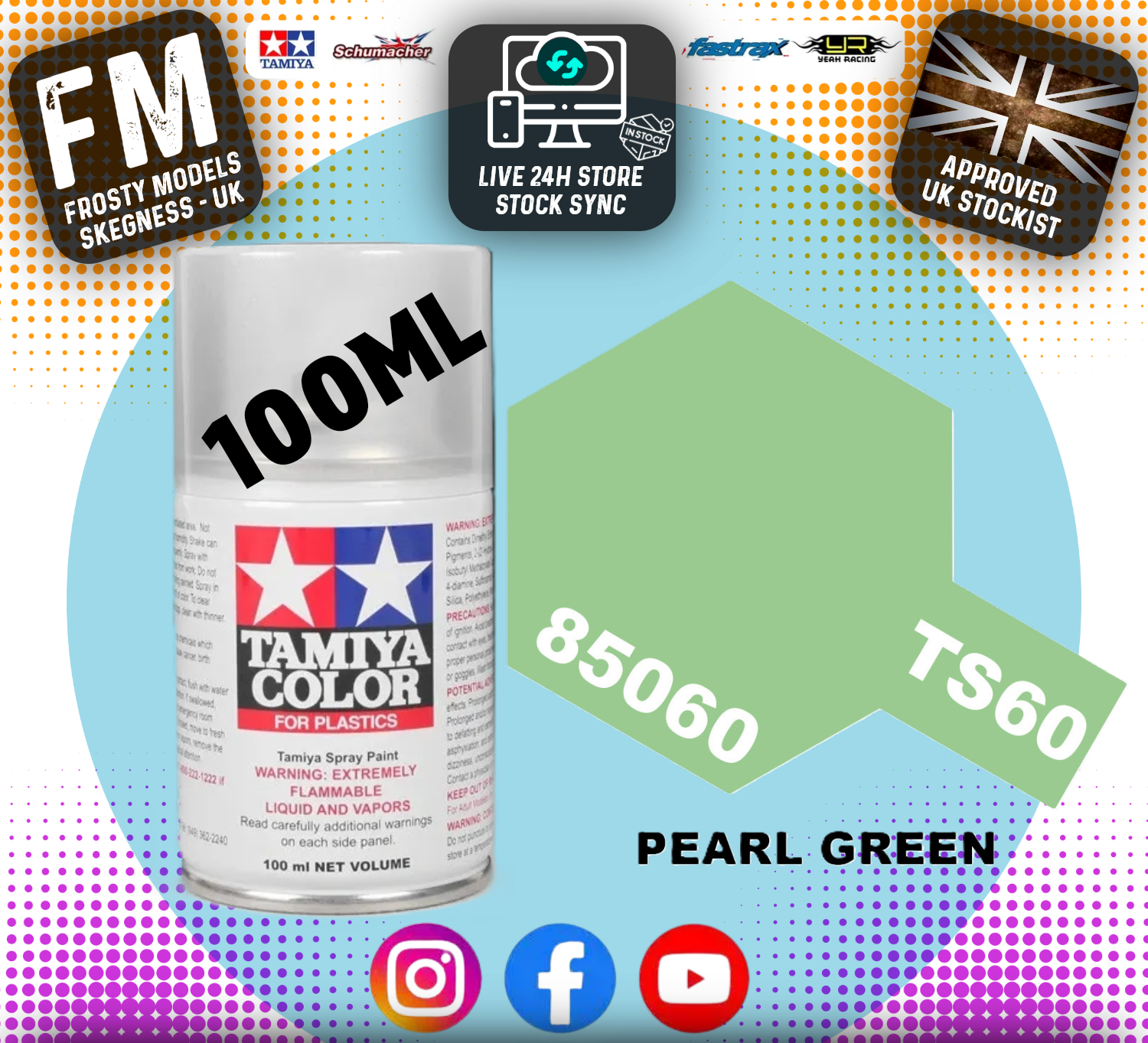TAMIYA - TS SPRAY PAINT - Ts60 Pearl Green