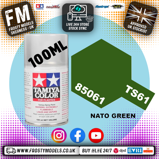 TAMIYA - TS SPRAY PAINT - Ts-61 Nato Green