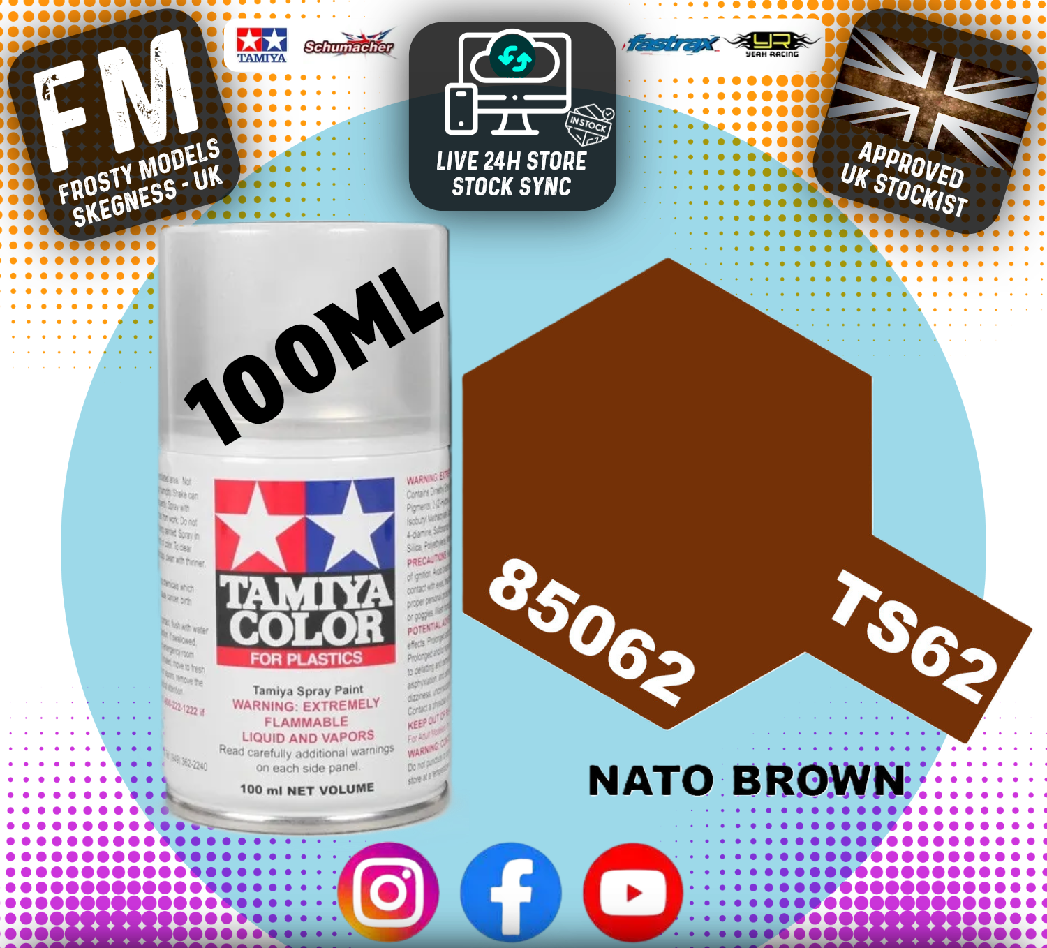 TAMIYA - TS SPRAY PAINT - Ts62 Nato Brown