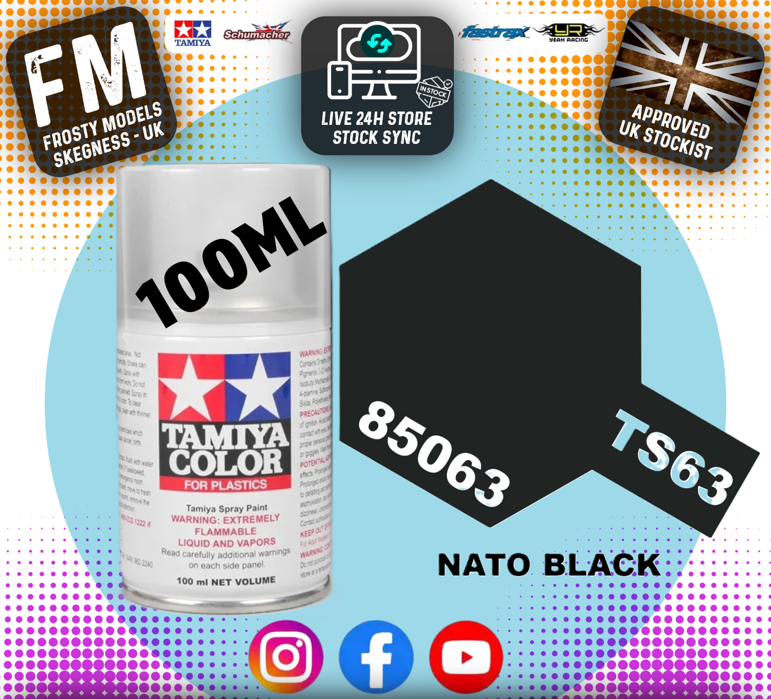 TAMIYA - TS SPRAY PAINT - Ts63 Nato Black