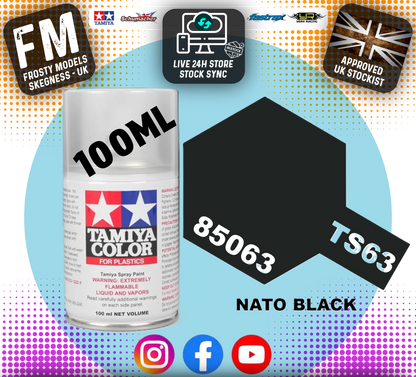 TAMIYA - TS SPRAY PAINT - Ts63 Nato Black