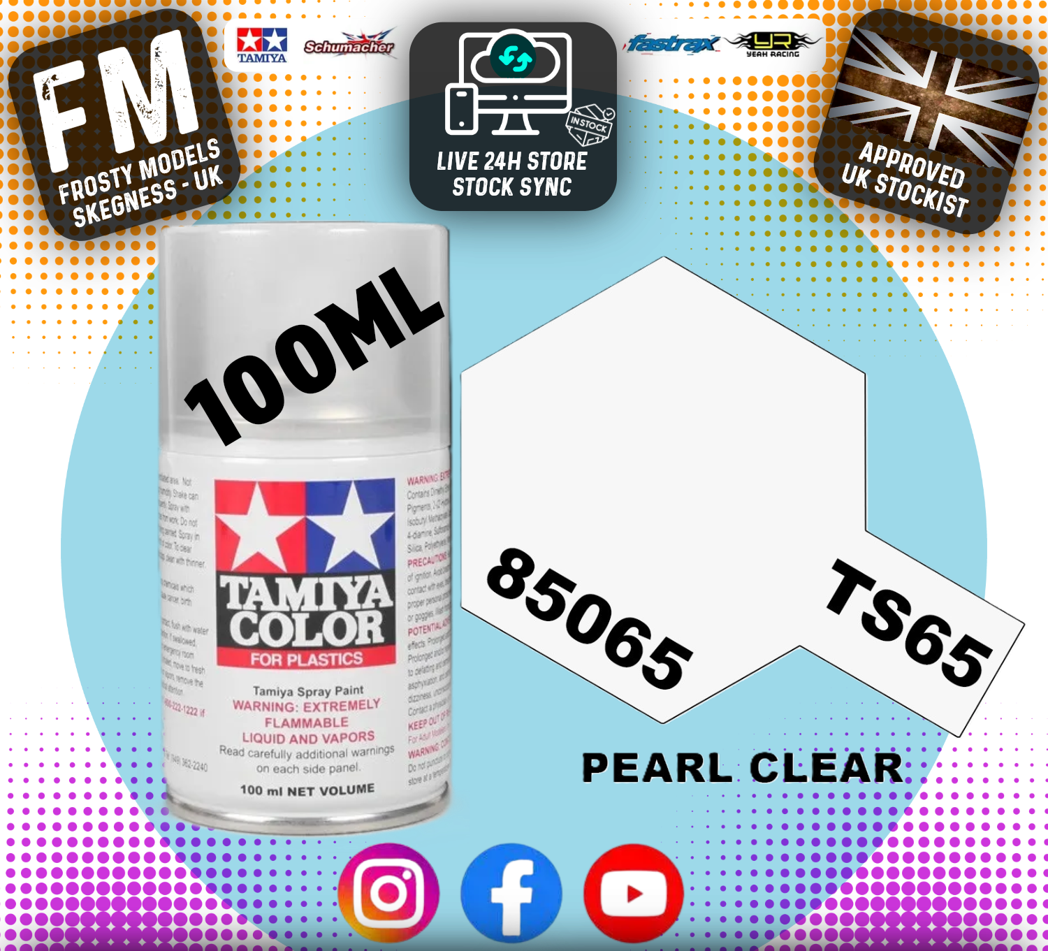 TAMIYA - TS SPRAY PAINT - Ts65 Pearl Clear